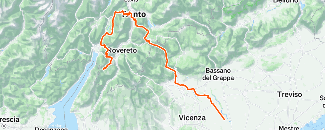 Mapa da atividade, Pedalata dell'ora di pranzo