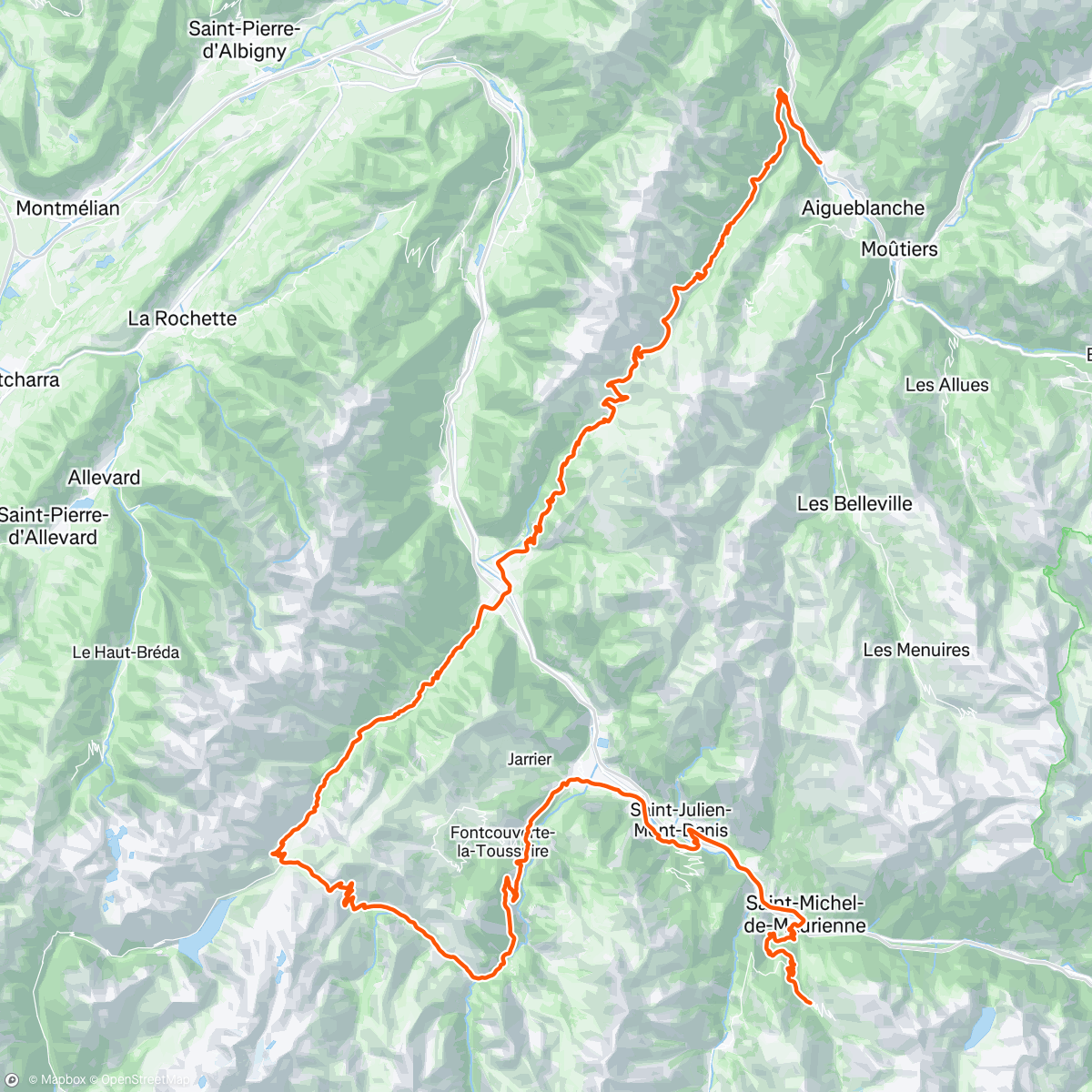 Map of the activity, Criterium du Dauphiné #7 🇫🇷 🏔️