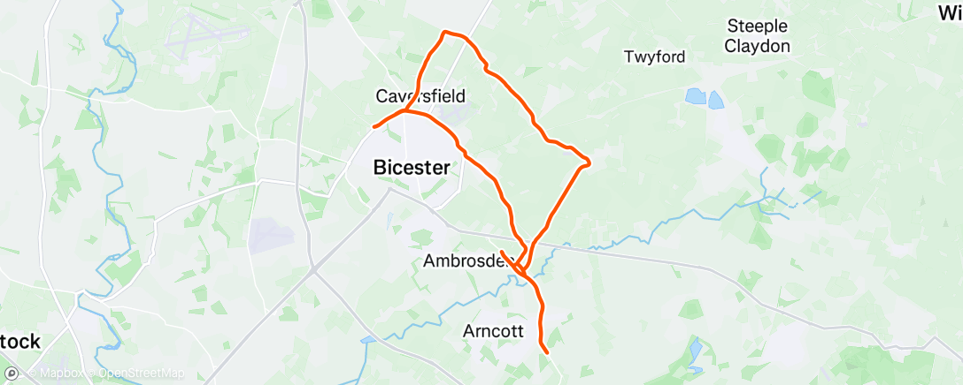 Map of the activity, Morning Ride