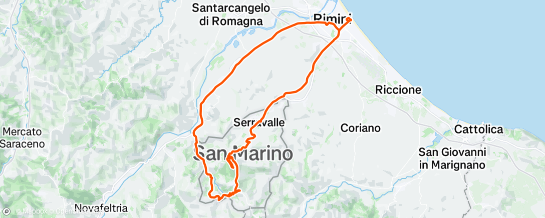 Map of the activity, Morning Ride
