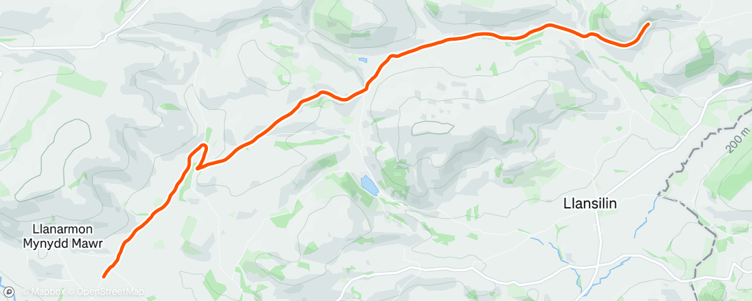 Map of the activity, Afternoon Ride
