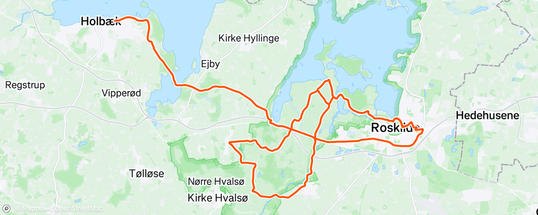 Mapa de la actividad (Social Ride hos Giant Store Roskilde)